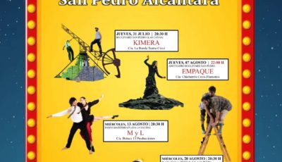 San Pedro Alcántara celebra la V Edición del Mes de las Artes Escénicas