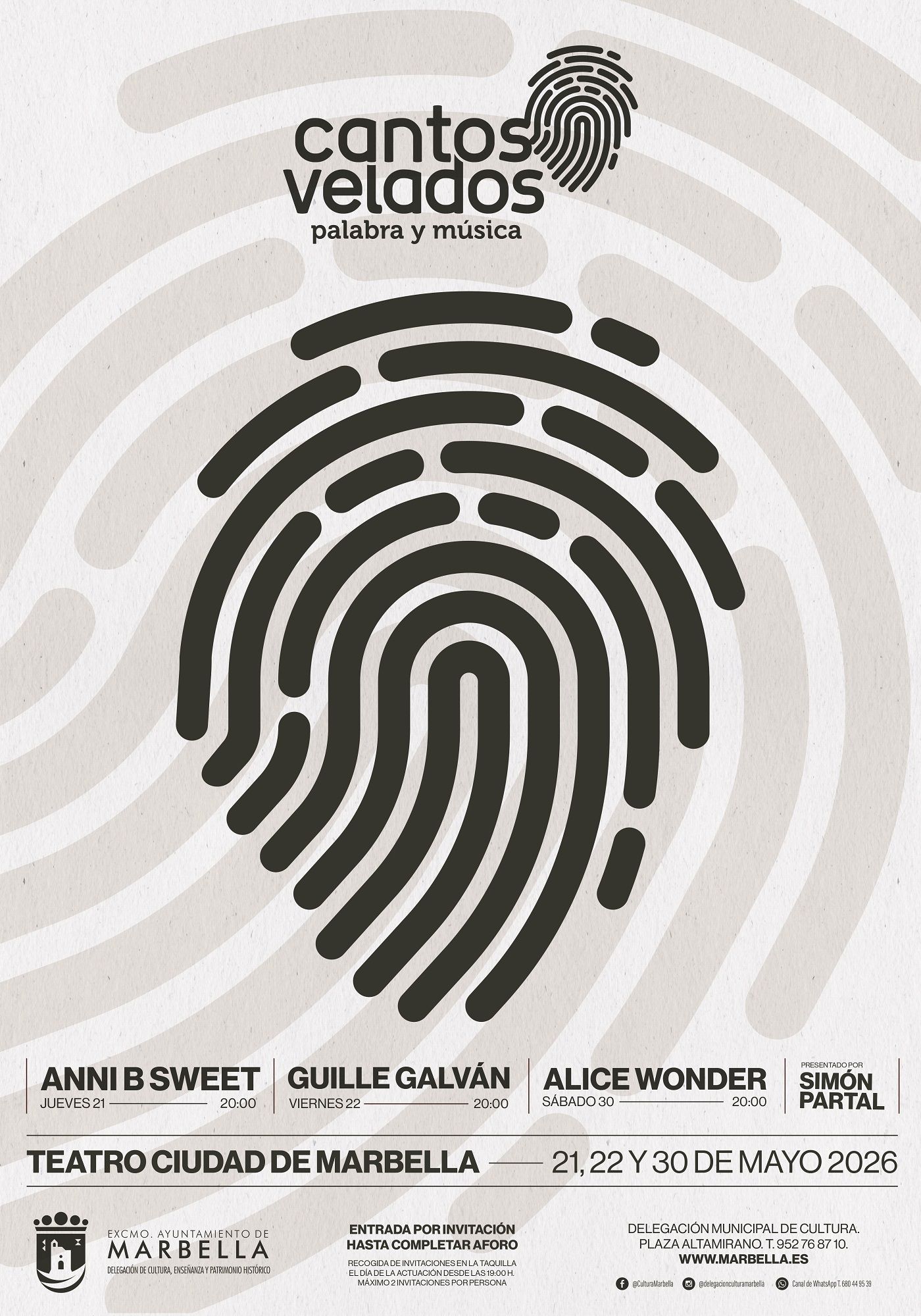 Cantos Velados vuelve a Marbella con música y poesía