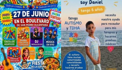 Todos por Daniel: una gran jornada solidaria para apoyar a un pequeño luchador en San Pedro Alcántara