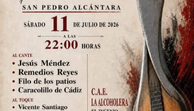XLIII Festival de Cante Flamenco de San Pedro Alcántara 2026: una noche mágica para los amantes del flamenco
