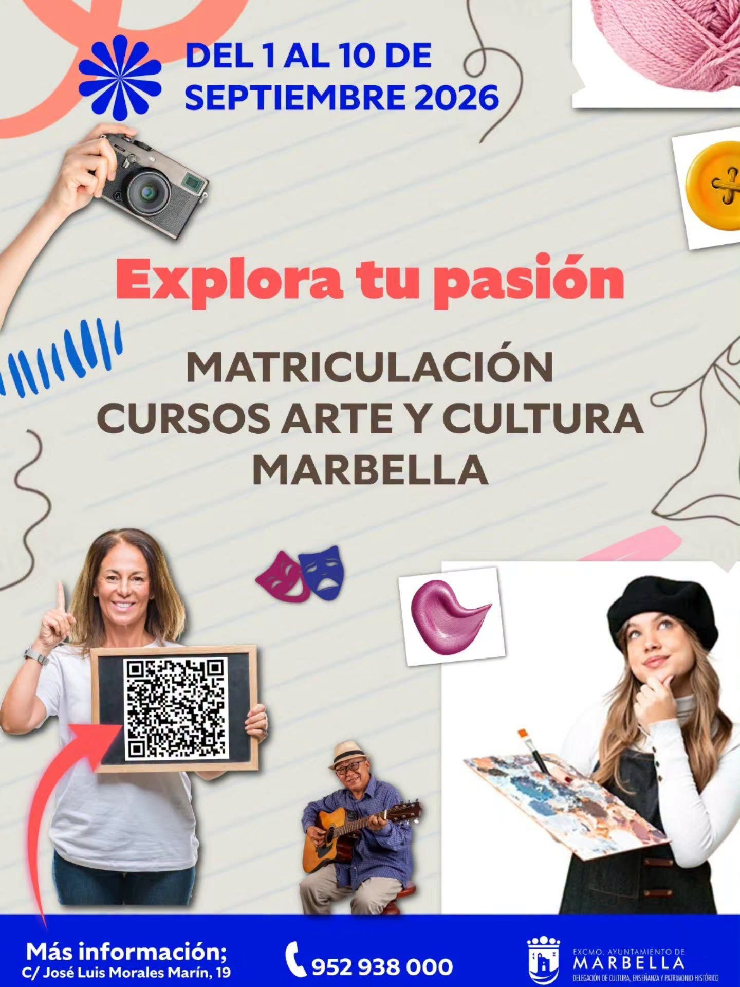 Cursos de Arte y Cultura Marbella 2026: abre la matrícula y descubre todo lo que puedes aprender