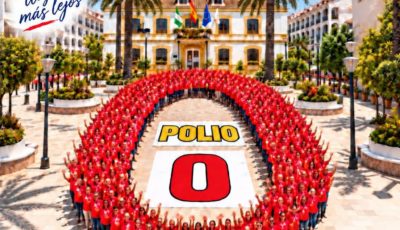 Cartel de la marcha Polio 0 San Pedro Alcántara del Rotary Club, 8 de noviembre de 2026