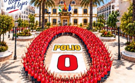 Cartel de la marcha Polio 0 San Pedro Alcántara del Rotary Club, 8 de noviembre de 2026