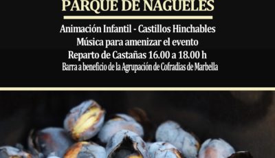 Cartel del Tostón Marbella 2026 en el Parque de Nagüeles